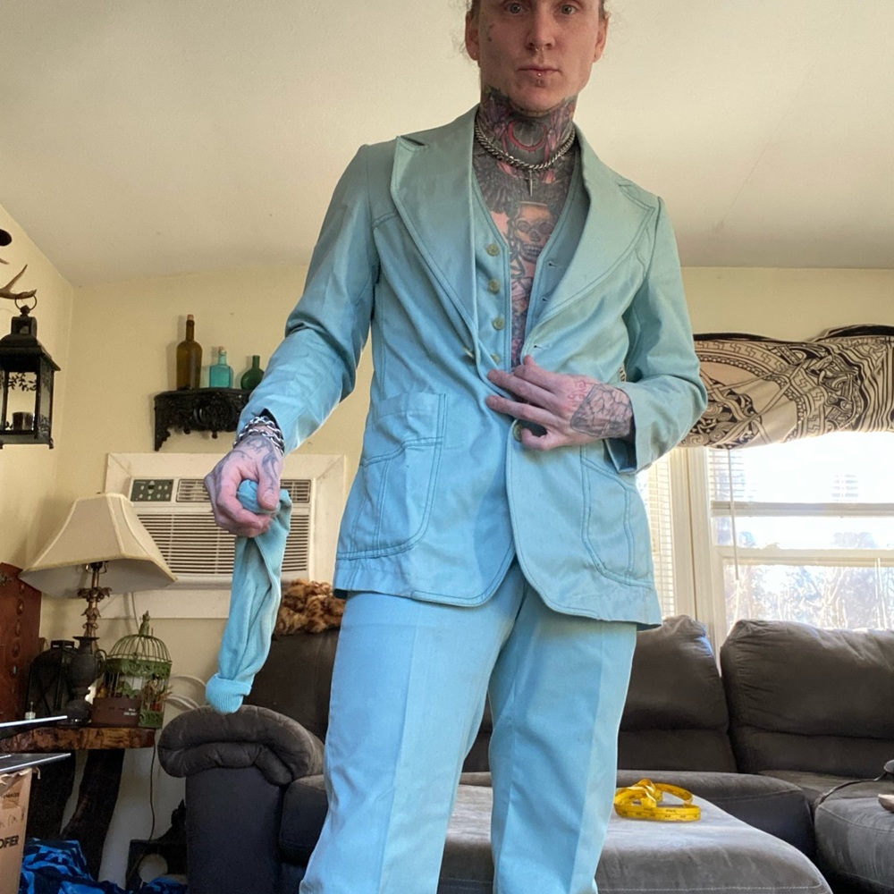 “Jeans joint” vintage 3 piece suit size 36 - Picture 3 of 5